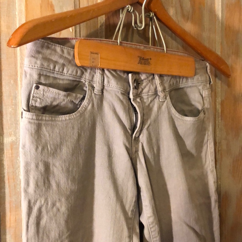 Anthro Pilcro Gray Low Rise Stet Skinny Jeans 27